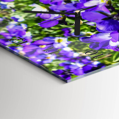 Klocka rektangulär Gullblommor