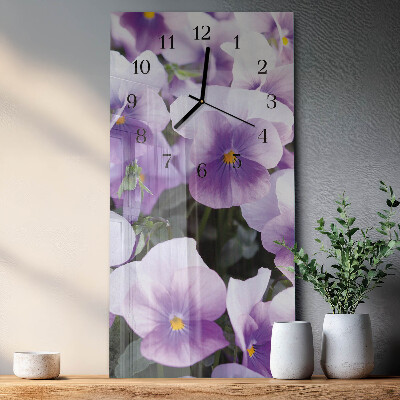 Vertikal rektangulär glasklocka Blommor