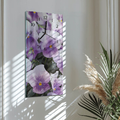 Vertikal rektangulär glasklocka Blommor