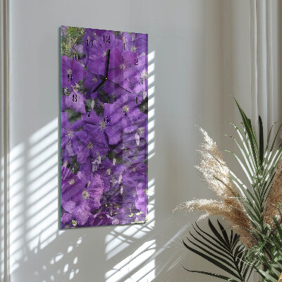 Klocka rektangulär Gullblommor