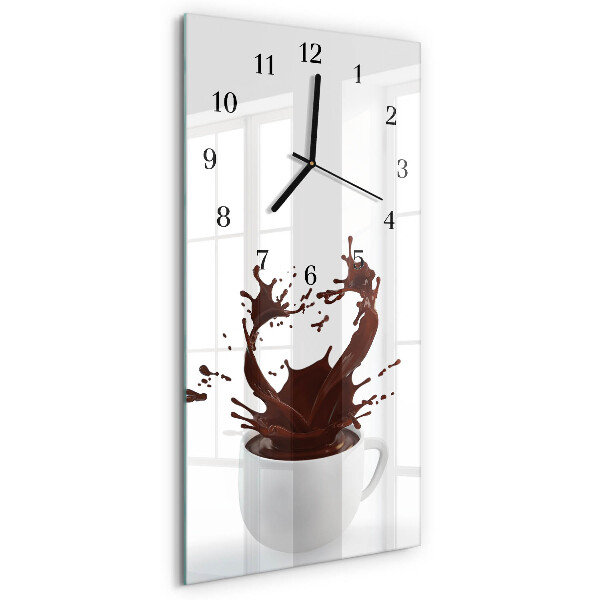 Klocka rektangulär Kaffe