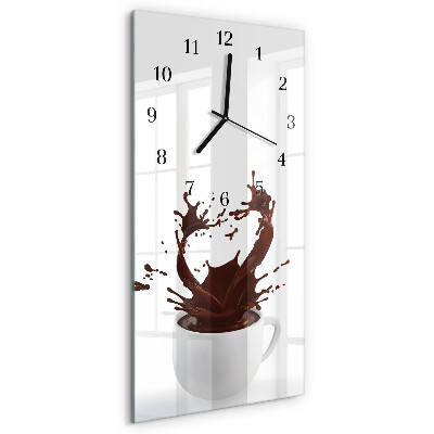 Klocka rektangulär Kaffe