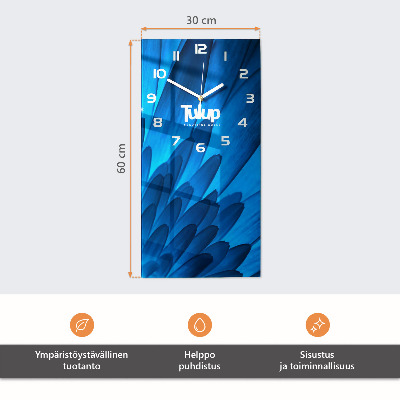 Vertikal rektangulär glasklocka Mönster