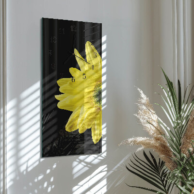 Klocka rektangulär Blomma