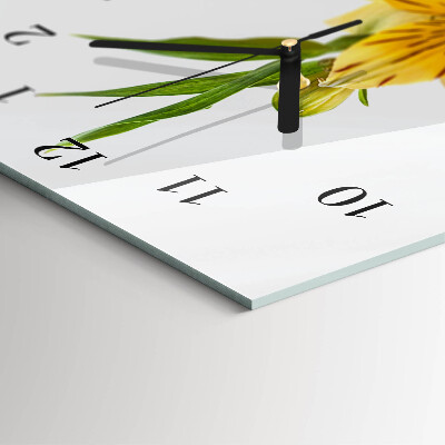 Klocka rektangulär Gula blommor