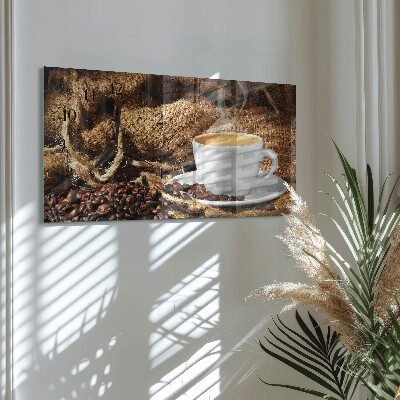 Horisontell rektangulär glasklocka Kaffebönor