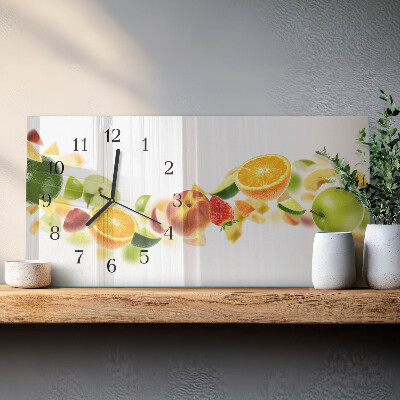 Horisontell klocka i glas Fruktblandning