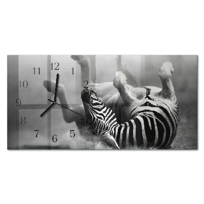 Horisontell klocka i glas Afrikansk zebra