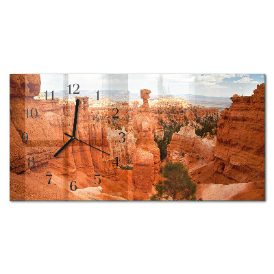 Horisontell rektangulär glasklocka Bryce Canyon
