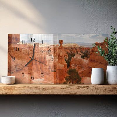 Horisontell rektangulär glasklocka Bryce Canyon