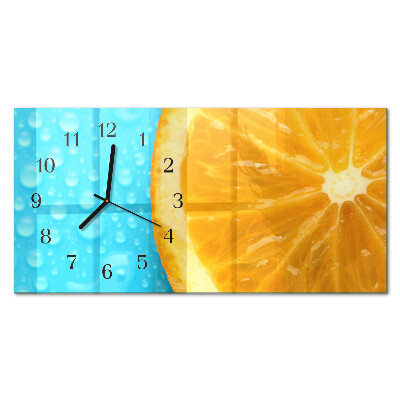 Klocka rektangulär Apelsin citrus