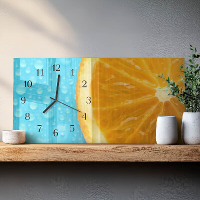 Klocka rektangulär Apelsin citrus