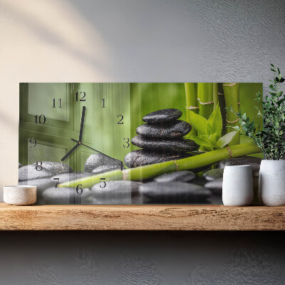 Horisontell rektangulär glasklocka Meditationsstenar