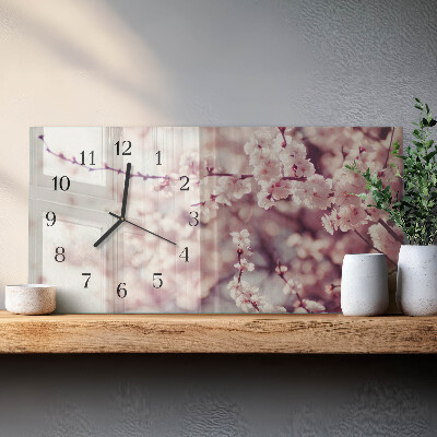 Klocka rektangulär Körsbärsblommor