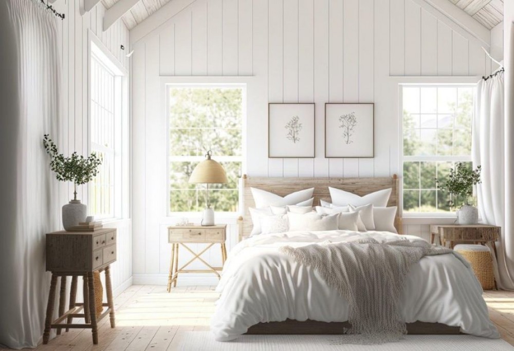 sovrum i skandinavisk stil