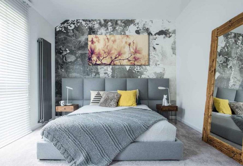 målningar i boho-loftstil