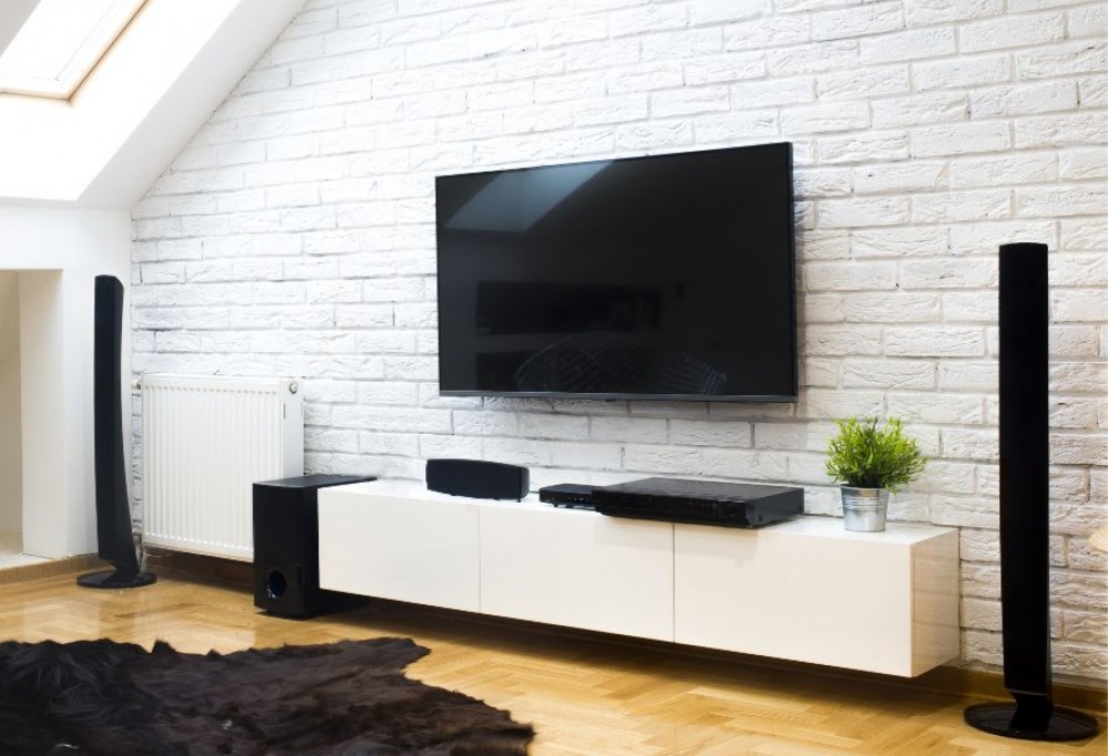 TV-vägg i vardagsrummet - inspirationer