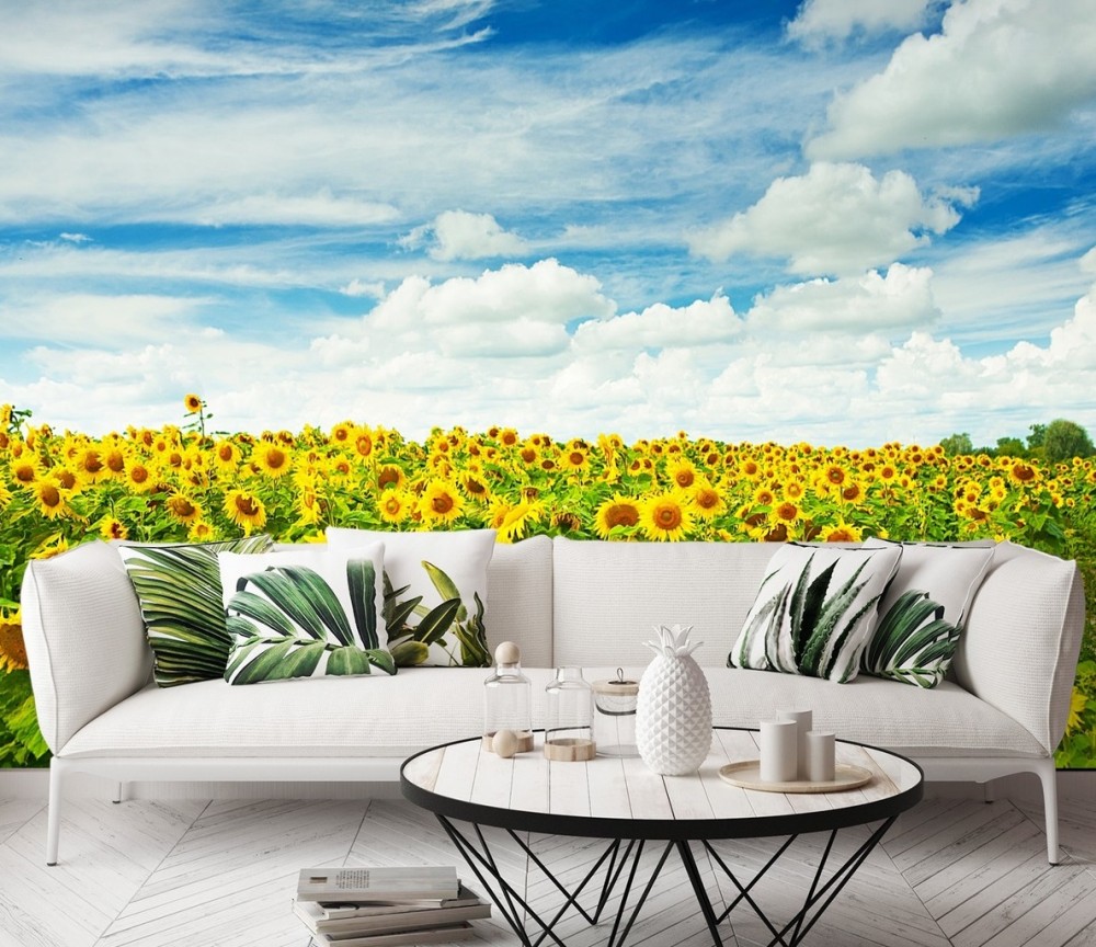 3D-tapeter med blommor